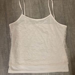 imported lace tank top