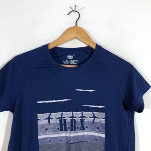 Navy Blue Printed T-Shirt (Women’s)