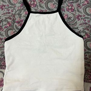 white crop top