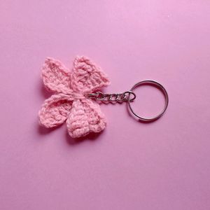 Crochet Bow Keychain