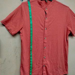 Campus Sutra Men Pink Cotton Shirt.