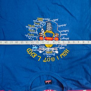 Blue Colored "LEH" special T-shirt