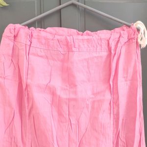 L Size_Petticoat 100% Pure Cotton_ Pink