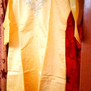 Pure Maslin Kurta And Pant Set