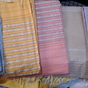 Best For Summer Handloom Cotton Saree With Blouse