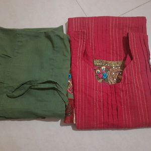 Maroon Color Kurti With Pant