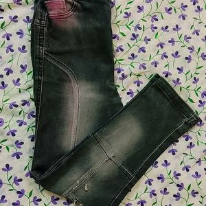 Black Monkey Wash Jeans For Kids