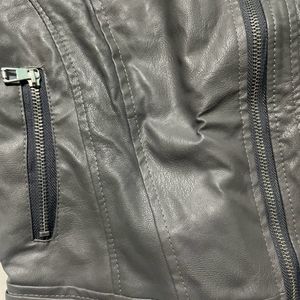 Faux Leather Biker Jacket