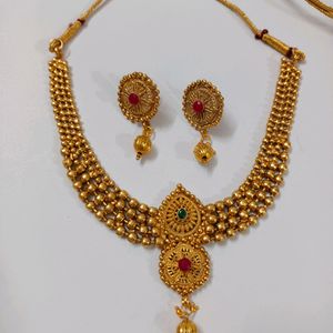 Golden Colour Jewellery Set