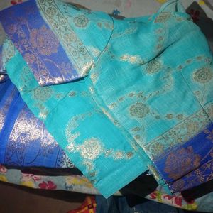 Sky Blue Silk Saree💙