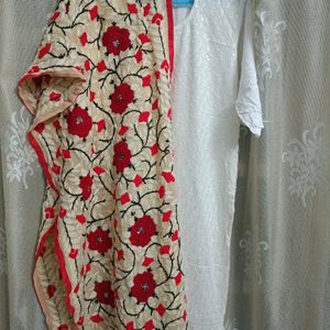 Embroided Kurta Palazzo Set