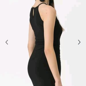 Miss Poem Black One Piece Dress