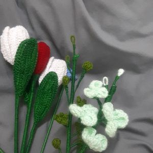 Bunch Of Crochet Flowers 💐