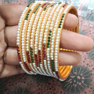 NEW ETHNIC PEARL BANGLES