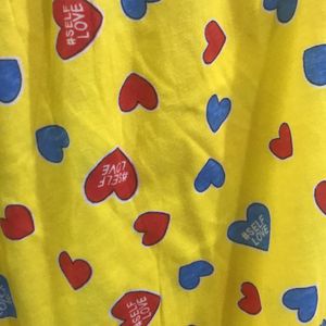 Self Love Yellow Long Pyjama Pant For Women