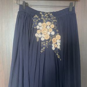 Embroidery Blue Frock Wedding Wearings