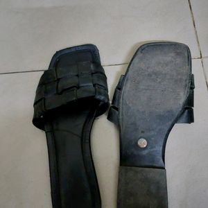 Black Zara Slippers