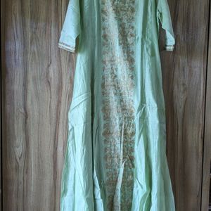 Pastel Green Floor Length Gown