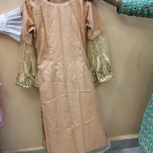 Peach Colour Designers Dress