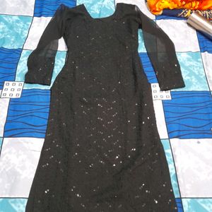 Black Kurta And Plazo Set