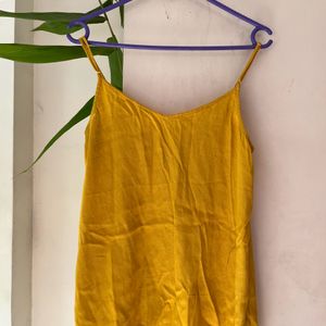 promod Women Mustard Yellow Solid Top