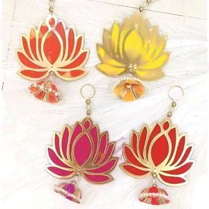 💥Diwali Special Offer💥4 Lotus Jhumki Hangings