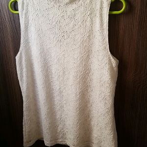 Imported V Neck  Sleeveless  Top