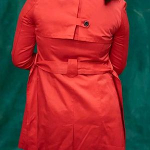 Bold Red Trench Coat