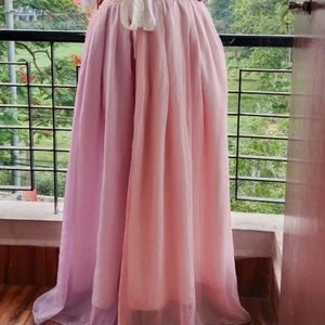 Women Barbiecore Maxi Skirt