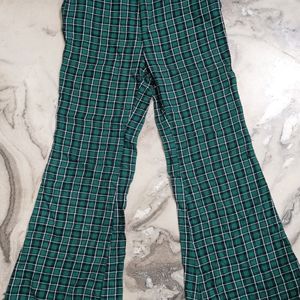 Green Checkered Pants