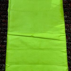 Attractive Lime Green Heavy Dupatta Dress Material