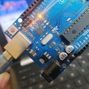 Arduino Uno With It's Cable