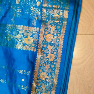 Blue Colour Pure Kanchipattu Saree