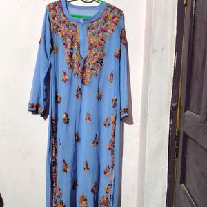 Lavendar Chicken Georgette Kurti