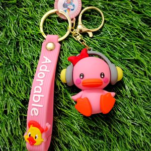 Adorable Duck Keychain