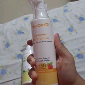 Wishcare Triple  Repair Shampoo  & Body Sunscreens