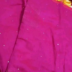 Rose Pink Saree