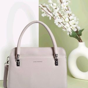 LINO PERROS Women White Satchel Hand Bag