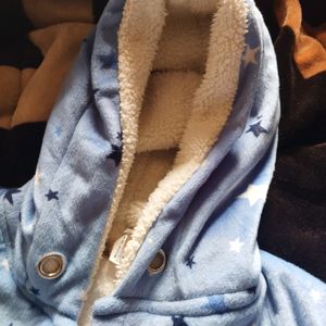 Winter Wear Soft Velvety Suit For Baby Boy