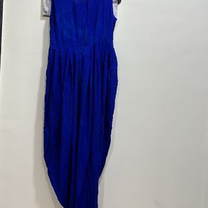 Blue Dhoti Style Dress