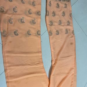 Peach Party Wear Kurta Set