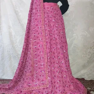 Beautiful Pink Lehenga With Heavy Work