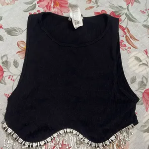 Zara Rhinestone Top