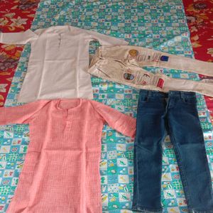 Boy Kids Jeans Kurta