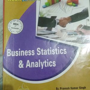 Business Statistics And Analytics For MBA 1st Semester.