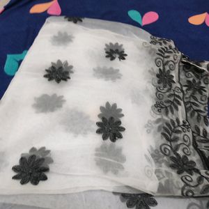 Bran New Without Tag Net Embroidered Duptta