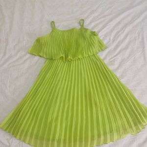 Lime Green A-Line Dress