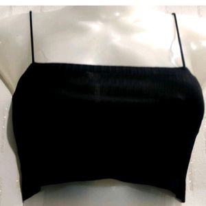 Black Crop Top For women's