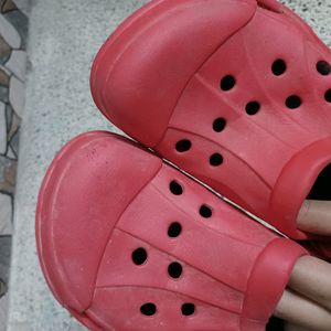 Red crocs