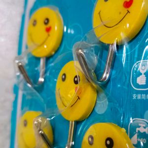 Smile Wall Hook NOS ( Pack Of 5 ) Free Delivery 😇